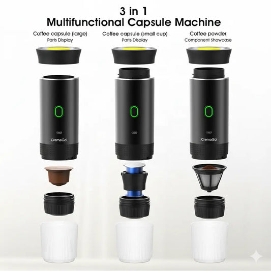CremaGo | Portable 3-in-1 Espresso Maker